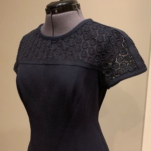 Ann Taylor A-line dress with medallion lace detail